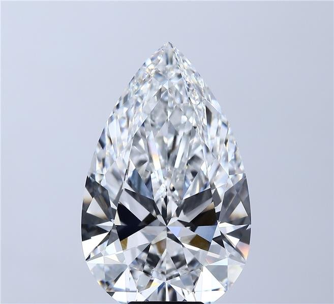 10.19ct E VVS2 Rare Carat Ideal Cut Pear Lab Grown Diamond