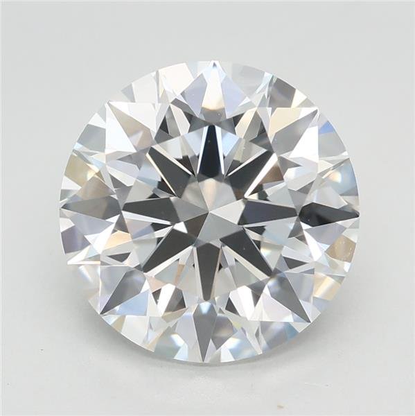 3.08ct F VVS2 Rare Carat Ideal Cut Round Lab Grown Diamond