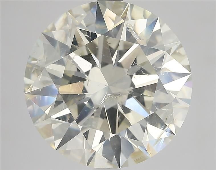 5.16ct K SI2 Rare Carat Ideal Cut Round Diamond