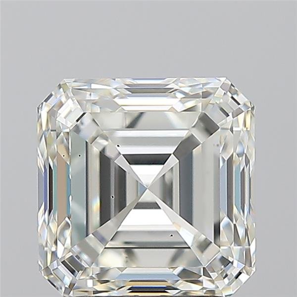 2.70ct J VS2 Very Good Cut Asscher Diamond