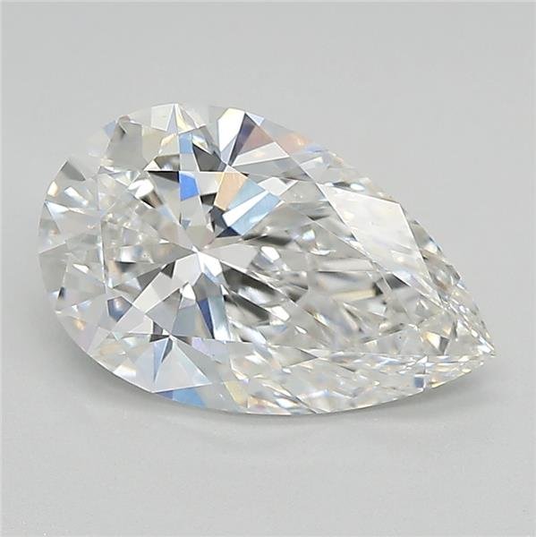 2.16ct E VS1 Rare Carat Ideal Cut Pear Lab Grown Diamond