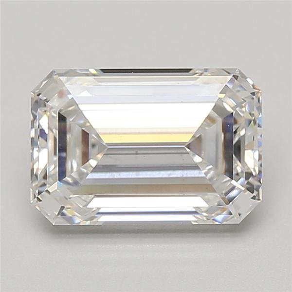 3.06ct E VS2 Rare Carat Ideal Cut Emerald Lab Grown Diamond