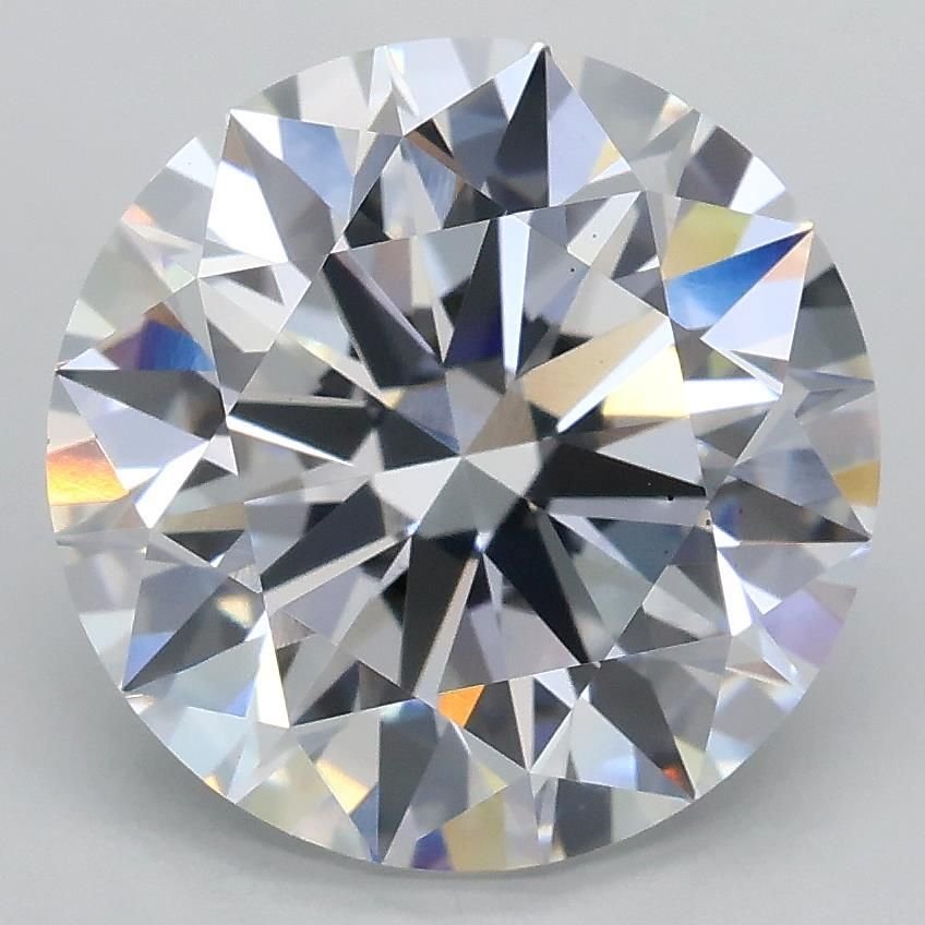 3.81ct D VS2 Rare Carat Ideal Cut Round Lab Grown Diamond