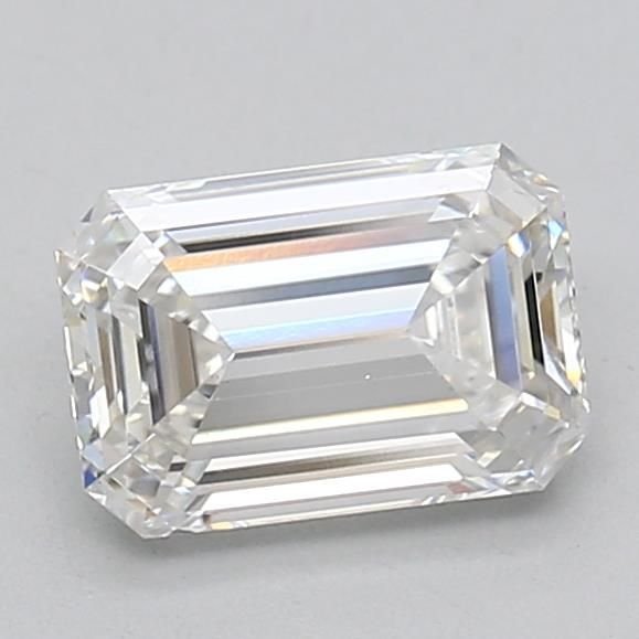 1.59ct F VVS2 Rare Carat Ideal Cut Emerald Lab Grown Diamond