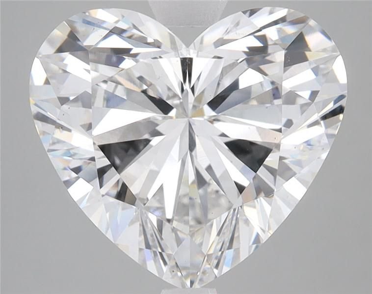 5.47ct E SI1 Rare Carat Ideal Cut Heart Lab Grown Diamond