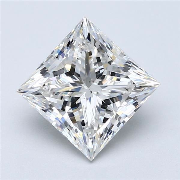 3.02ct G SI2 Rare Carat Ideal Cut Princess Diamond