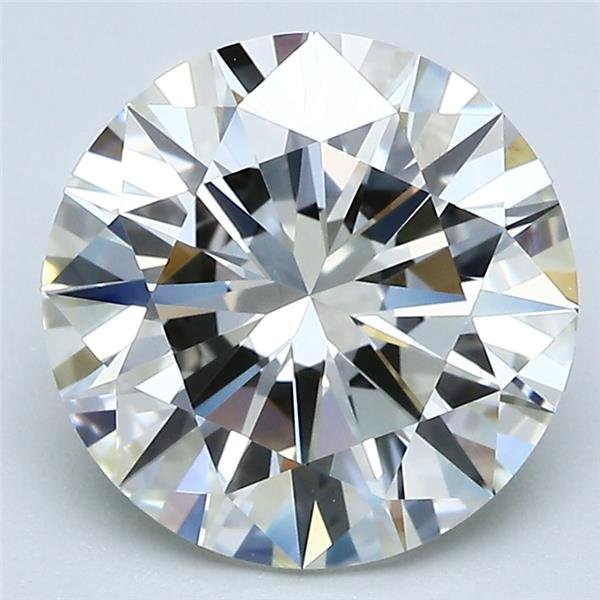 3.47ct K VVS2 Excellent Cut Round Diamond