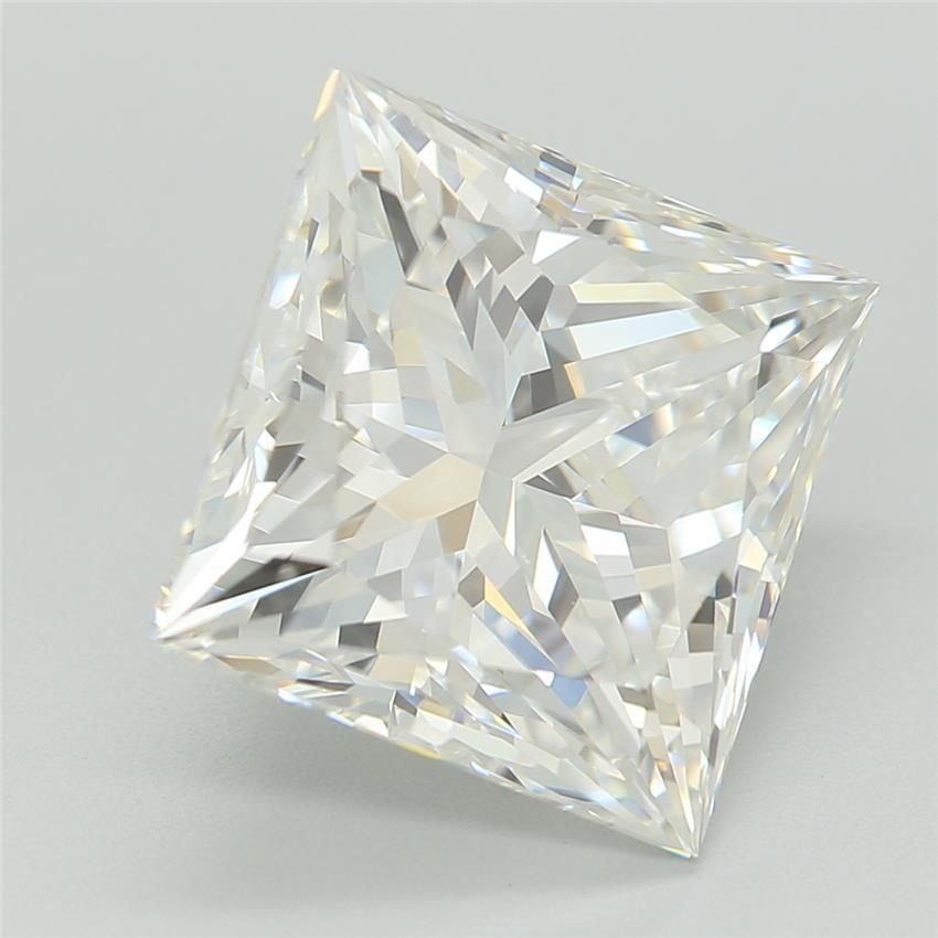 3.77ct E VVS2 Rare Carat Ideal Cut Princess Lab Grown Diamond