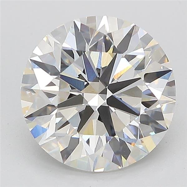 3.16ct F VVS2 Rare Carat Ideal Cut Round Lab Grown Diamond