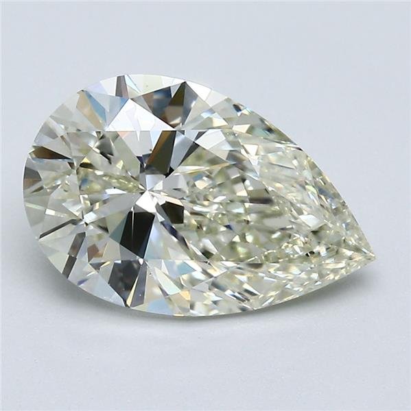 2.70ct K VS2 Rare Carat Ideal Cut Pear Diamond