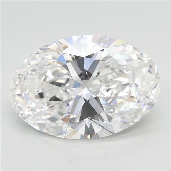 3.06ct E VVS2 Rare Carat Ideal Cut Oval Lab Grown Diamond