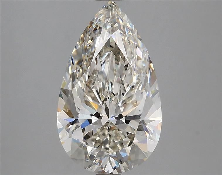 2.81ct H VS2 Rare Carat Ideal Cut Pear Lab Grown Diamond