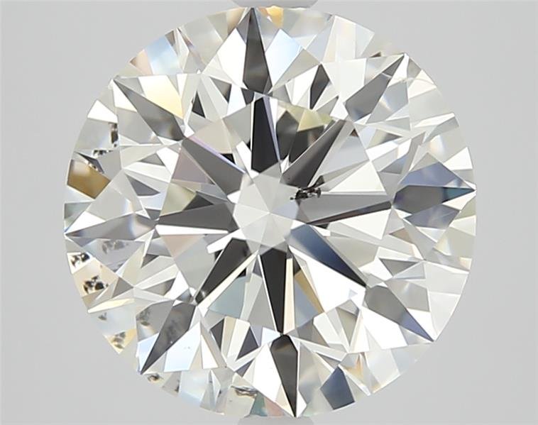 3.04ct K SI1 Rare Carat Ideal Cut Round Diamond