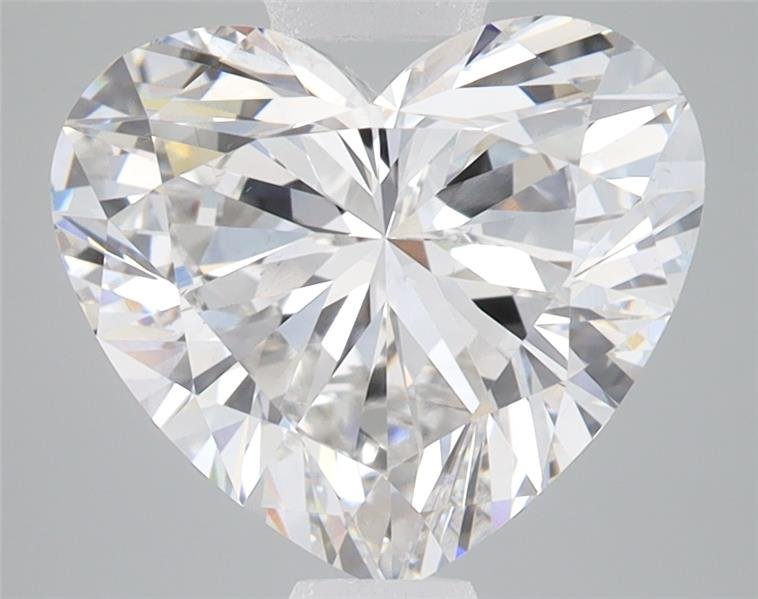 3.76ct F VS2 Rare Carat Ideal Cut Heart Lab Grown Diamond