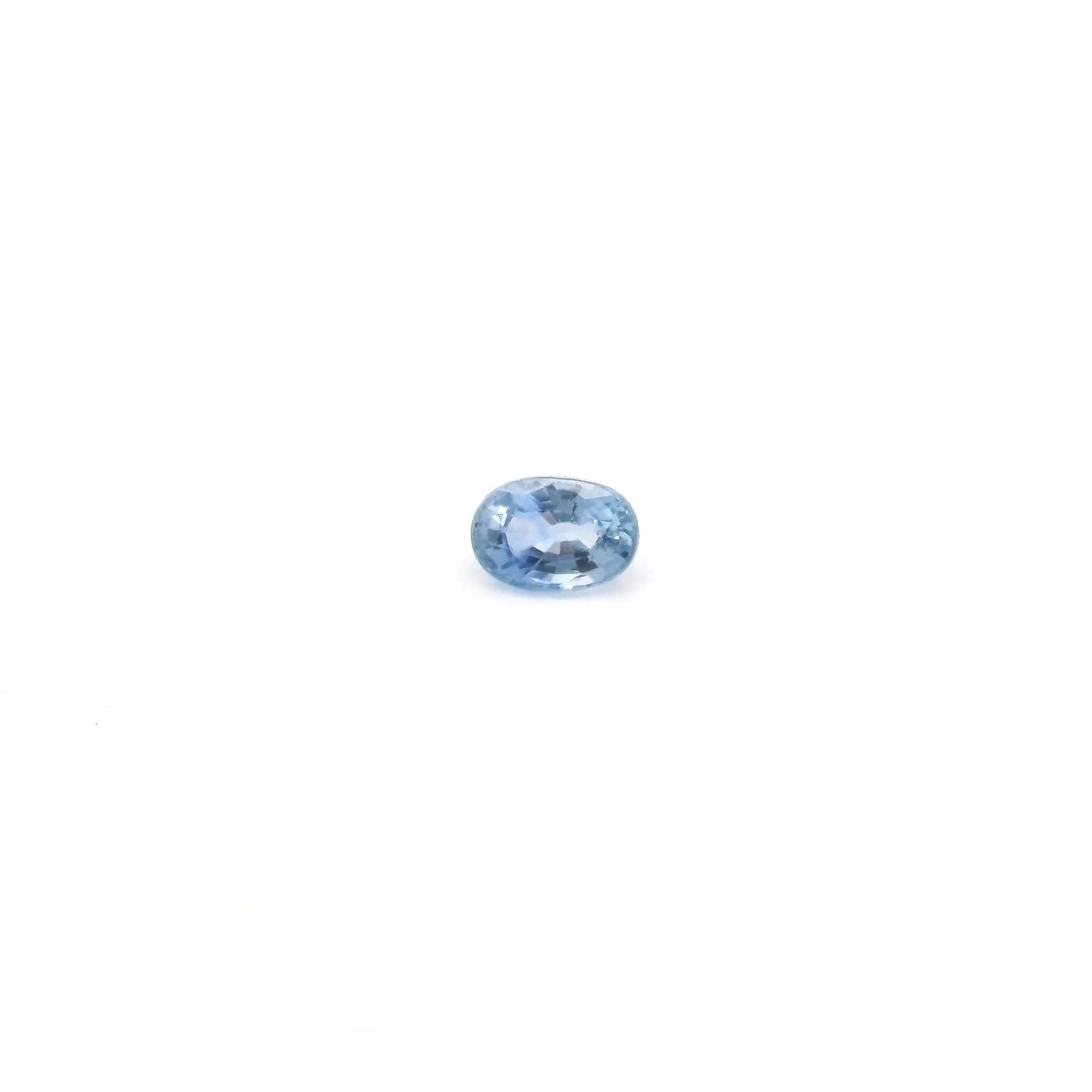 1.27 Carat Light Blue Oval Sapphire