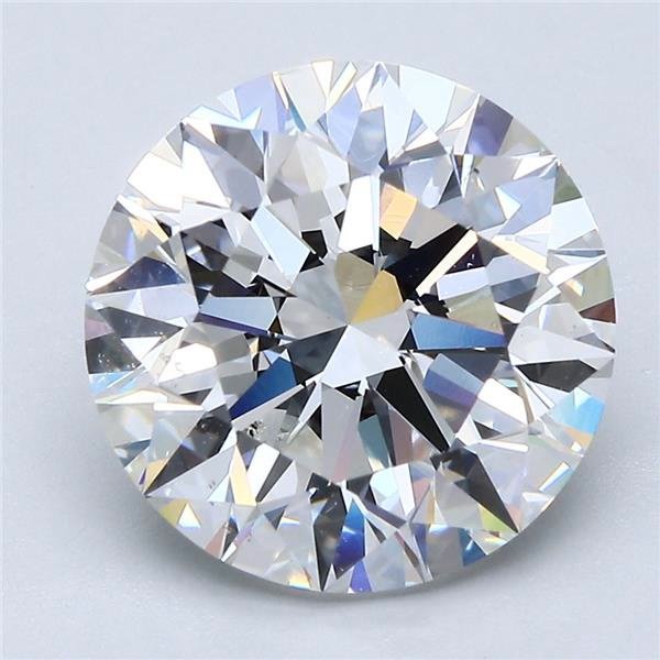 5.03ct G SI1 Rare Carat Ideal Cut Round Diamond