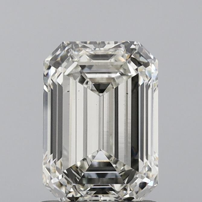 1.32ct H VS2 Rare Carat Ideal Cut Emerald Lab Grown Diamond