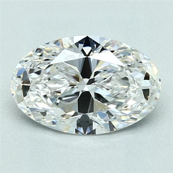 2.01ct F IF Rare Carat Ideal Cut Oval Diamond