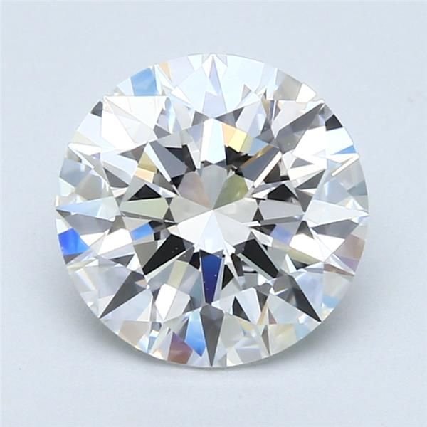 2.16ct E VVS2 Rare Carat Ideal Cut Round Diamond