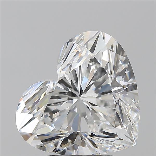 4.51ct E VS2 Rare Carat Ideal Cut Heart Diamond