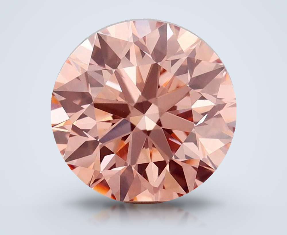 1.48 Ct. Fancy Intense Pink Round Lab Diamond