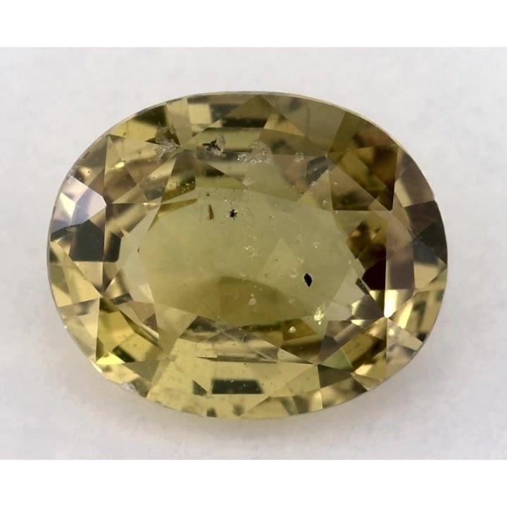 2.83 Carat Yellow Oval Sapphire