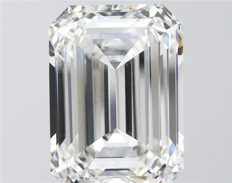 16.08ct F VVS2 Rare Carat Ideal Cut Emerald Lab Grown Diamond