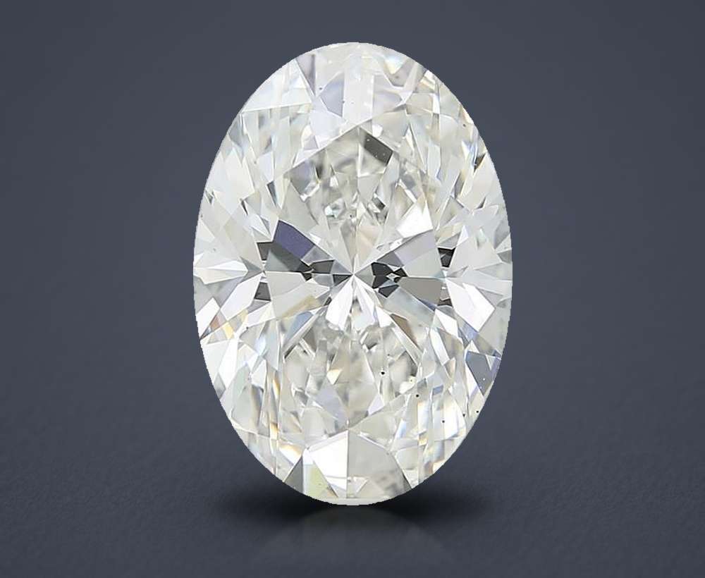 7.64 Carat Oval Lab Diamond