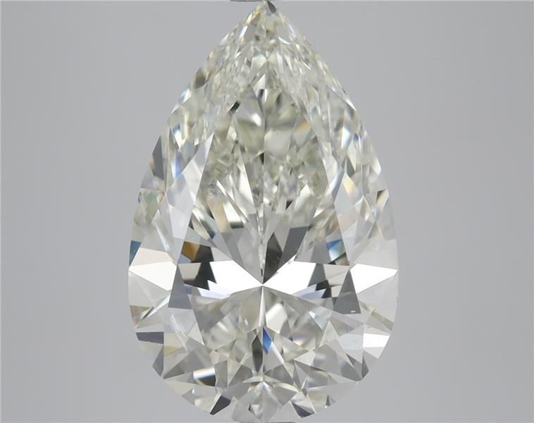 3.03ct K SI1 Rare Carat Ideal Cut Pear Diamond