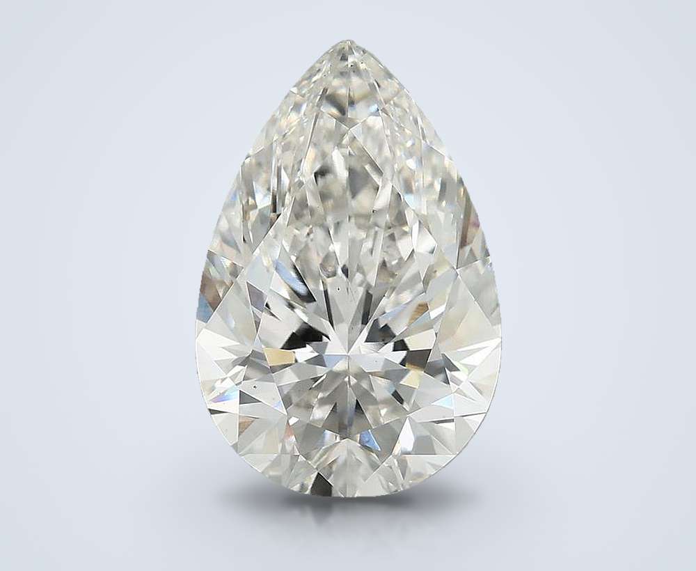 5.85 Carat Pear Lab Diamond