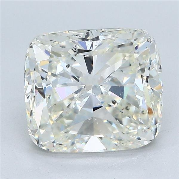 5.14ct J SI2 Very Good Cut Cushion Diamond