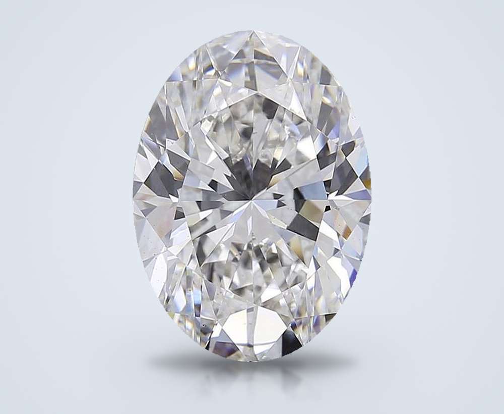6.67 Carat Oval Lab Diamond