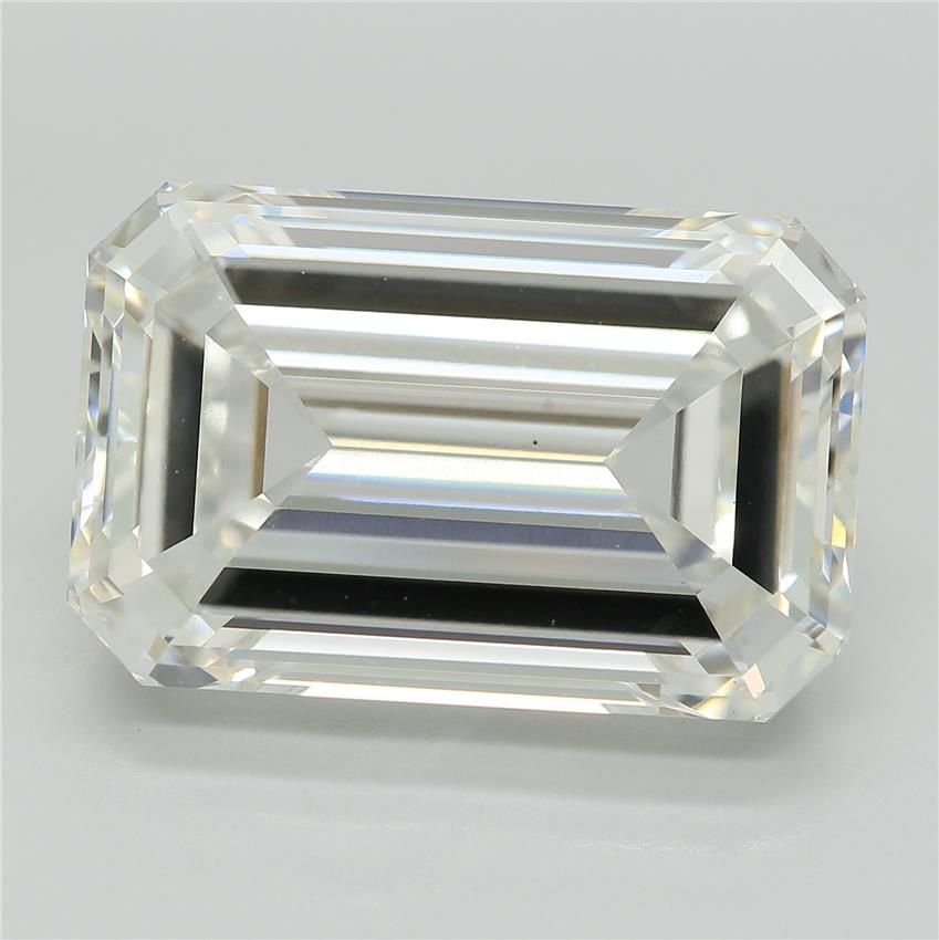 10.10ct F VS1 Excellent Cut Emerald Lab Grown Diamond