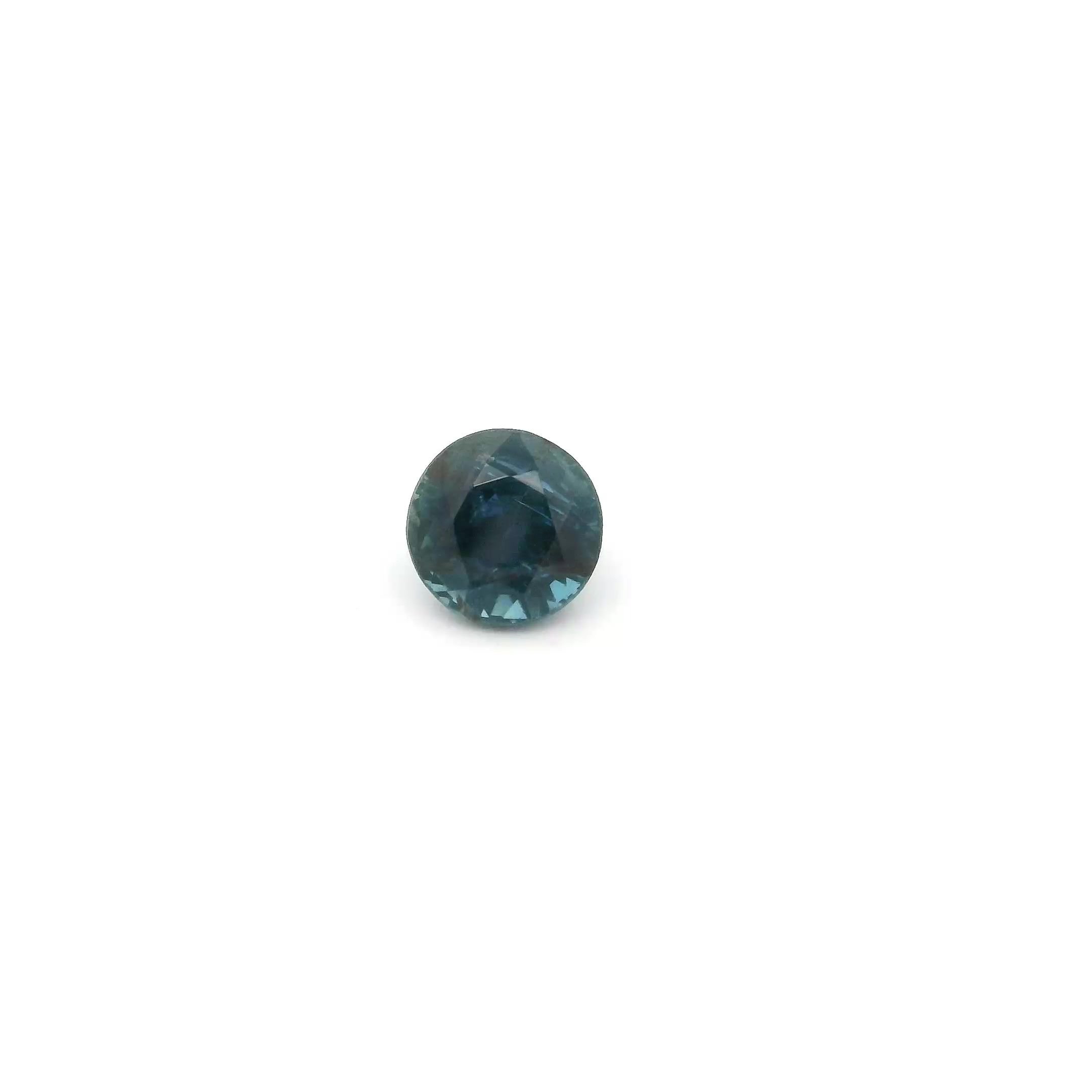 0.66 Carat Deep Blue Round Sapphire