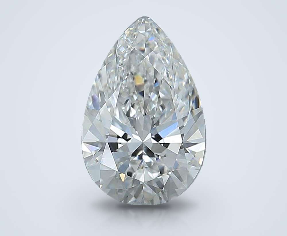 1.70 Carat Pear Natural Diamond