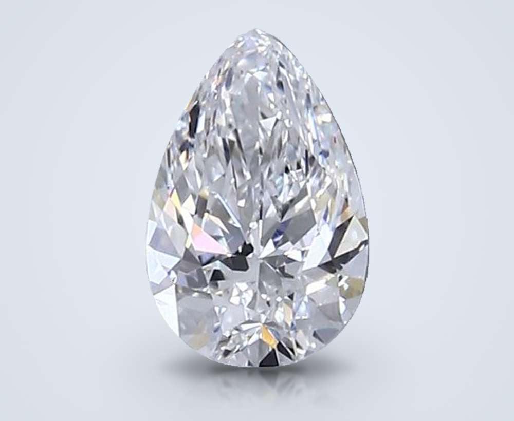 0.71 Carat Pear Natural Diamond