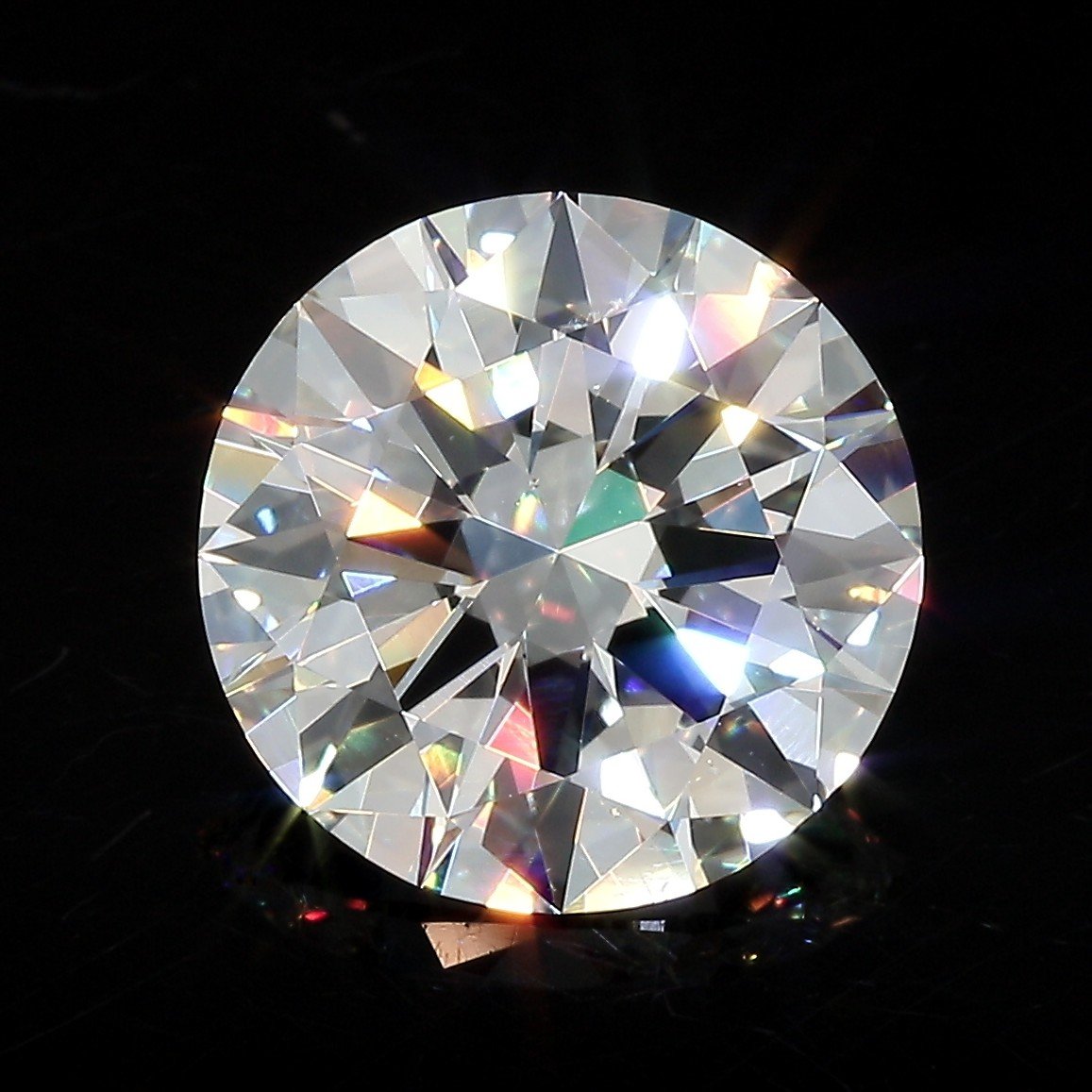 4.10ct I VS2 Rare Carat Ideal Cut Round Diamond