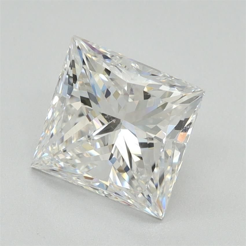 2.14ct E VVS2 Excellent Cut Princess Lab Grown Diamond