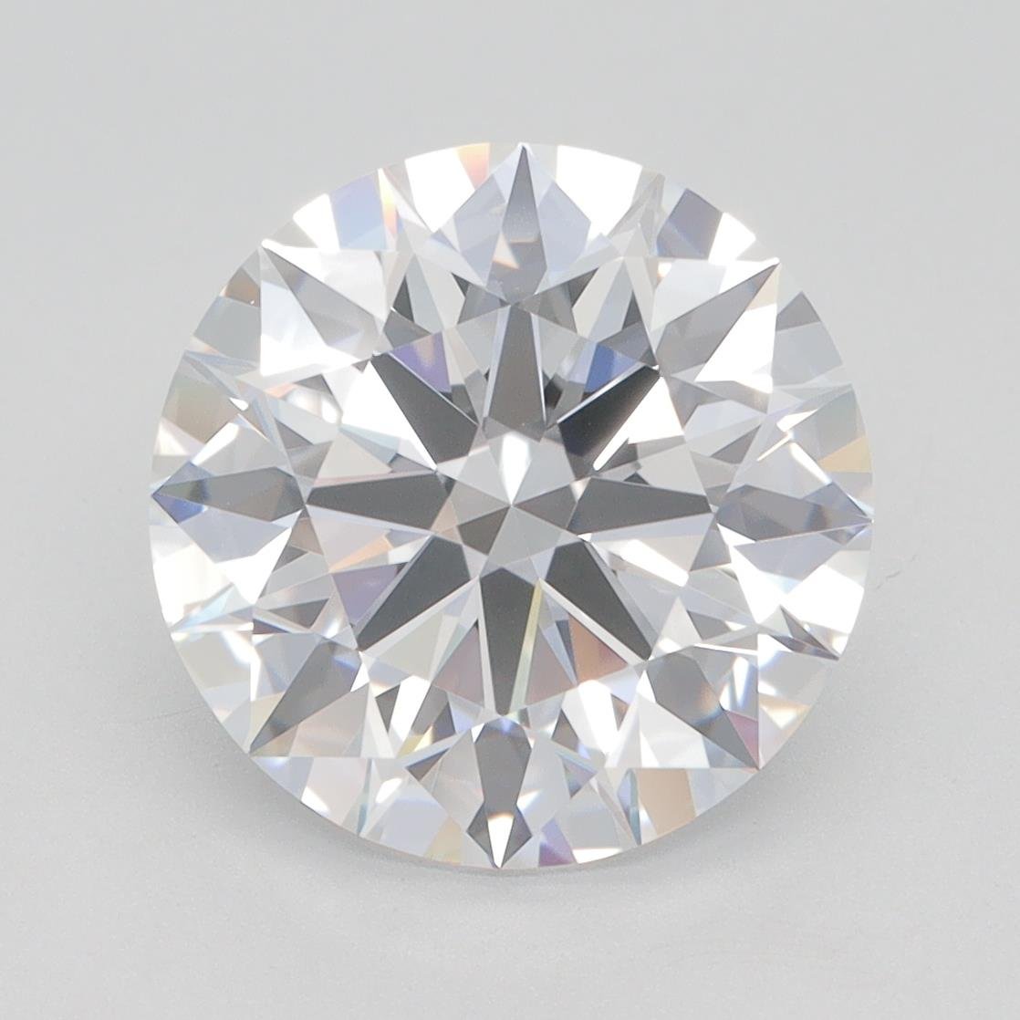 4.30ct D VVS1 Rare Carat Ideal Cut Round Lab Grown Diamond