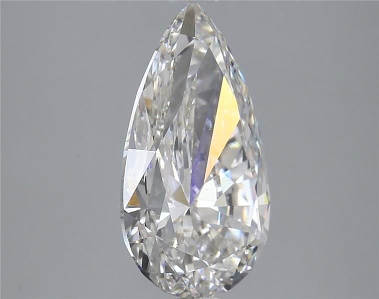 3.16ct H VS1 Rare Carat Ideal Cut Pear Lab Grown Diamond