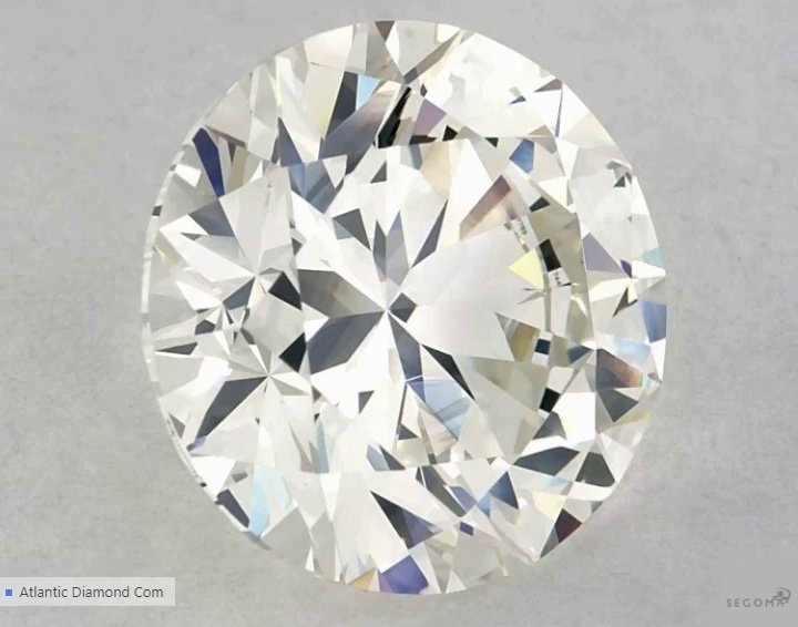 2.60ct J SI2 Rare Carat Ideal Cut Round Diamond