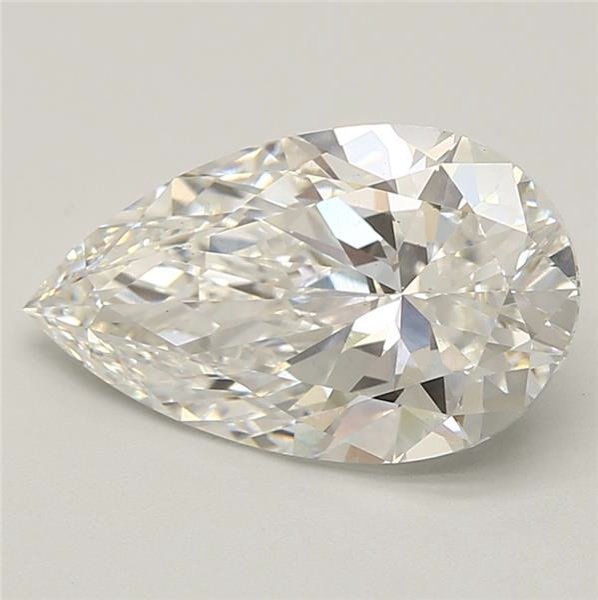 4.03ct G VS2 Rare Carat Ideal Cut Pear Lab Grown Diamond