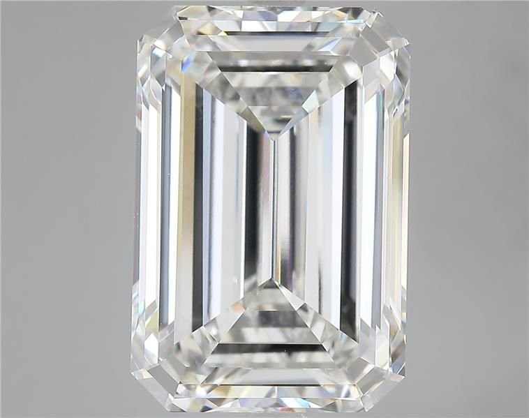 16.54ct F VVS2 Rare Carat Ideal Cut Emerald Lab Grown Diamond