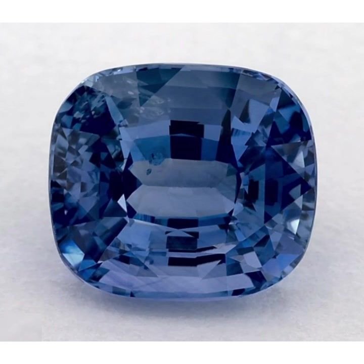 5.15 Carat Blue Cushion Sapphire