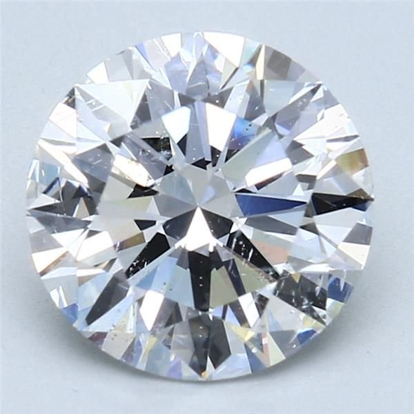 3.25ct D SI2 Rare Carat Ideal Cut Round Diamond