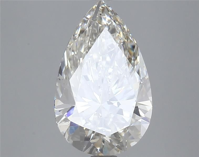 3.07ct H VS1 Rare Carat Ideal Cut Pear Lab Grown Diamond