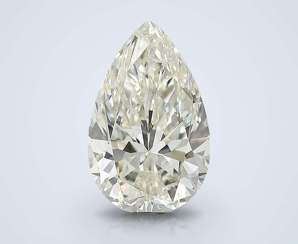 3.70 Carat Pear Natural Diamond