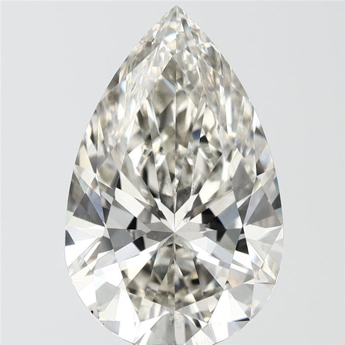 5.02ct I VS2 Rare Carat Ideal Cut Pear Lab Grown Diamond