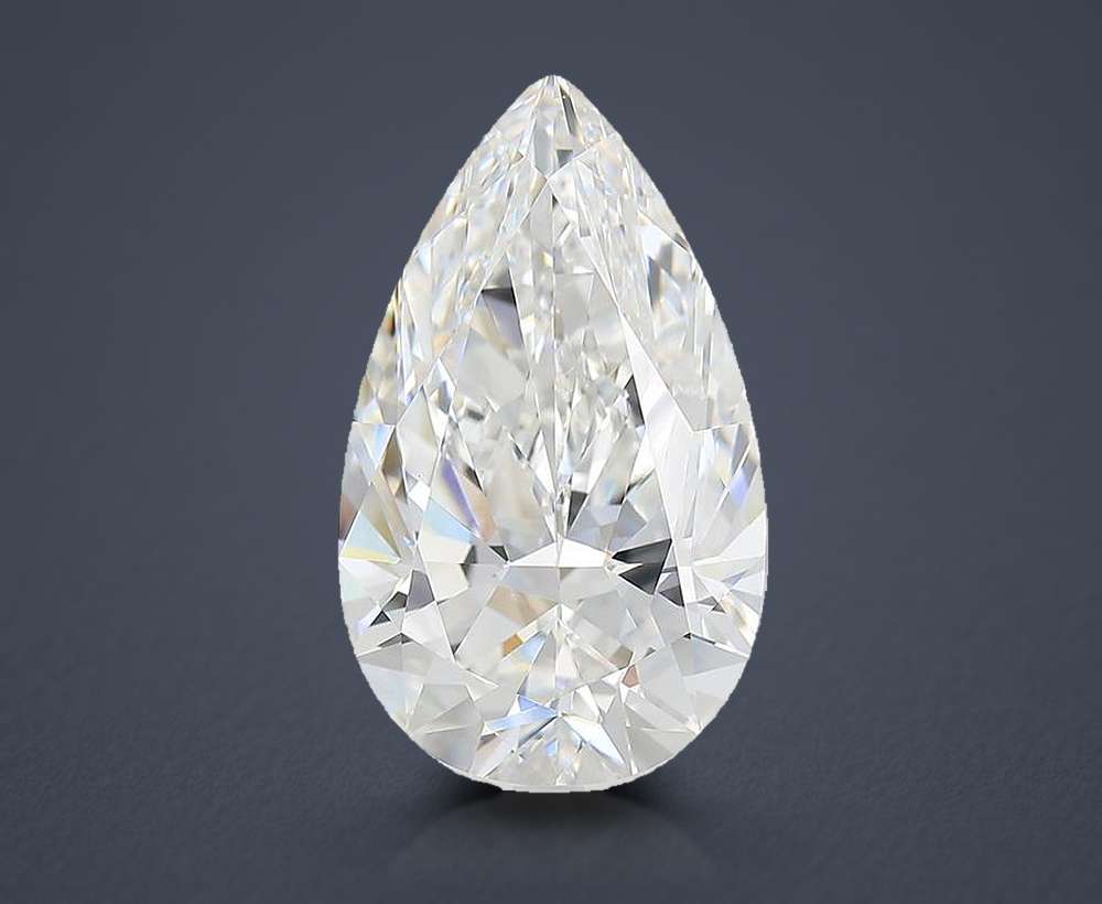 8.00 Carat Pear Lab Diamond