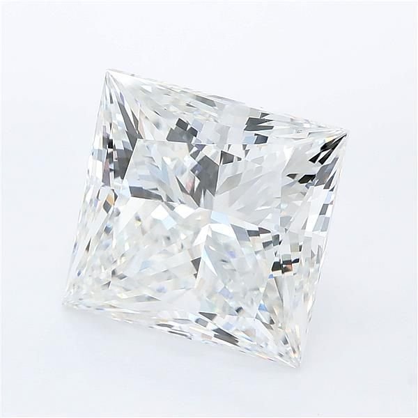 6.11ct F VVS2 Rare Carat Ideal Cut Princess Lab Grown Diamond